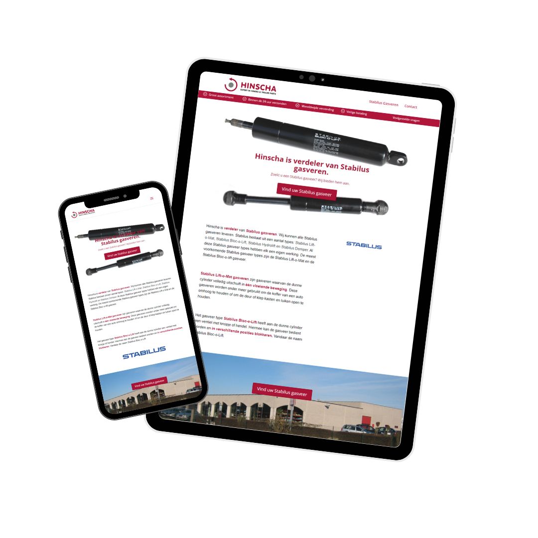 Webdesign bureau Brugge - Project Gasveren Landingspagina